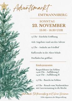 Adventsmarkt Emtmannsberg